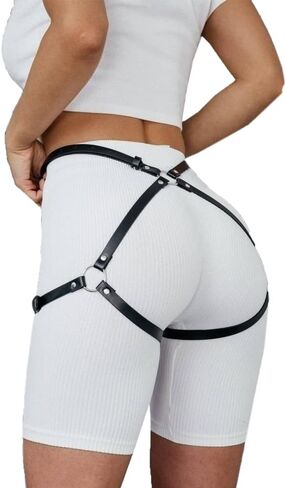 CHIRCOLS الشرير الخصر سلسلة الساق الفخذ الرباط بيكيني للشاطئ موضة الجسم حزام أحزمة قابلة للتعديل مع دائرة القوطية للحزب in Kuwait