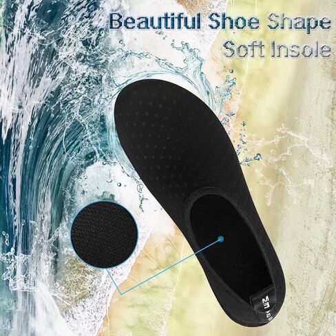 YALOX Water Shoes Women's Men's Outdoor Beach Swimming Aqua Socks Quick-Dry Barefoot Shoes Surfing Yoga Pool Exercise in Saudi Arabia