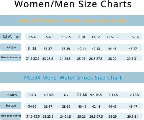 YALOX Water Shoes Women's Men's Outdoor Beach Swimming Aqua Socks Quick-Dry Barefoot Shoes Surfing Yoga Pool Exercise in Saudi Arabia