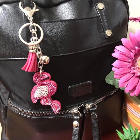 Popfizzy Rhinestone Keychains for Women, Bling Purse Charms, Birthday Gifts for Her, Backpack Key Chains, Handmade Bag Charms in Kuwait