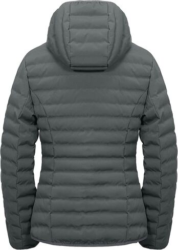 سترة نسائية منتفخة دافئة مقاومة للماء من Little Donkey Andy، معطف شتوي مقاوم للرياح مع عزل معاد تدويره in Kuwait