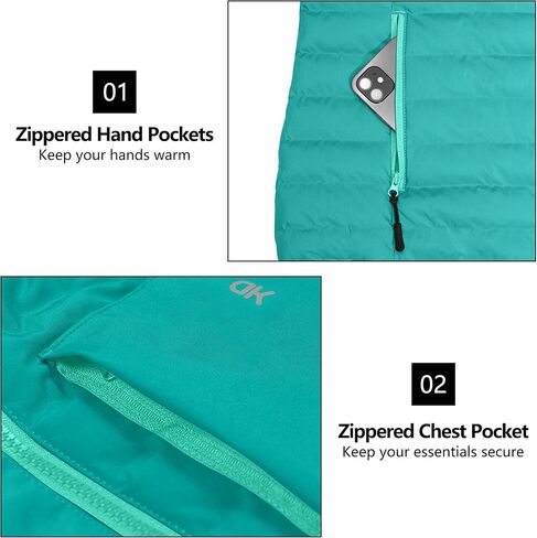 Little Donkey Andy Women's Warm Waterproof Puffer Jacket Hooded Windproof Winter Coat with Recycled Insulation in Kuwait