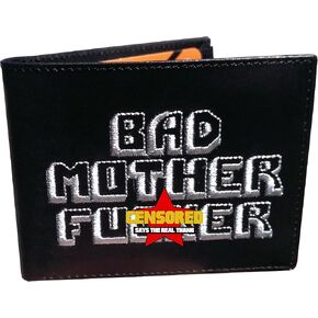 BMF Embroidered Genuine Leather Wallet SILVER Version Authentic in Saudi Arabia