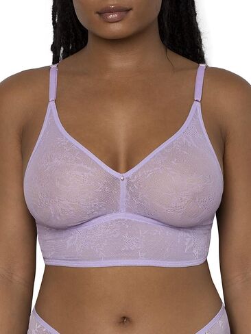 المرأة الذكية والمثيرة السلس الدانتيل الخطوط الطويلة Bralette in Kuwait