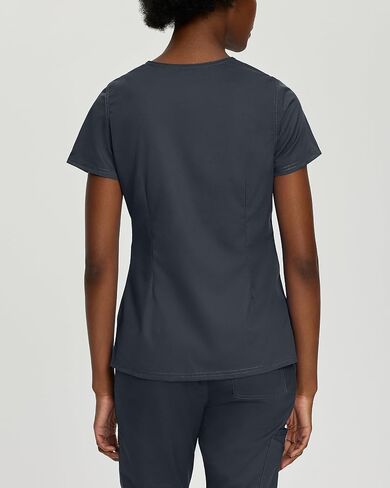 Landau Proflex Tailored Fit Stretch 3-Pocket Mock Wrap Scrub Top for Women 4161 in Saudi Arabia
