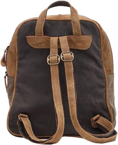 Myra Bag Clique Upcycled Canvas & Cowhide Backpack S-1446 in Saudi Arabia