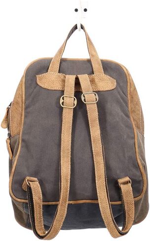 Myra Bag Clique Upcycled Canvas & Cowhide Backpack S-1446 in Saudi Arabia
