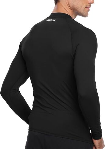 قميص سباحة رياضي بأكمام طويلة للرجال من AXESEA بعامل حماية من الطفح الجلدي 50+ Rashguard in Kuwait