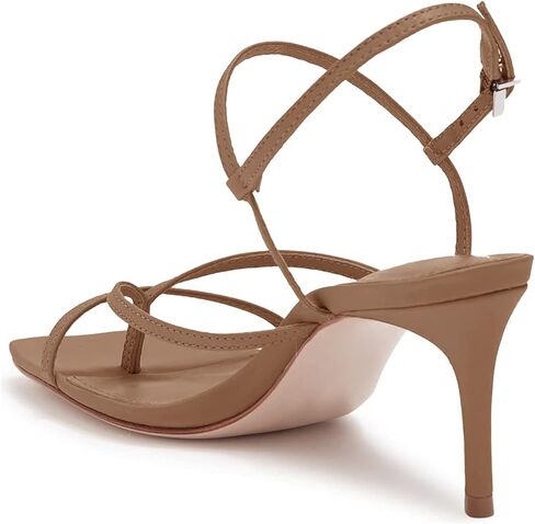 PiePieBuy صندل نسائي ذو كعب مربع وكعب سميك وكعب متقاطع وكعب مدبب وكعب مدبب وحذاء لحفلات الزفاف، لون القهوة، 9 in Kuwait