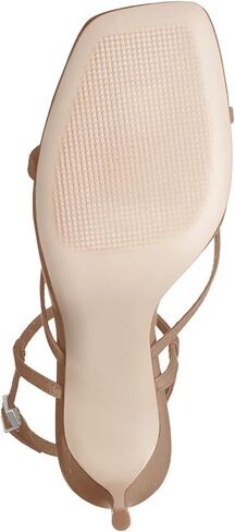 PiePieBuy صندل نسائي ذو كعب مربع وكعب سميك وكعب متقاطع وكعب مدبب وكعب مدبب وحذاء لحفلات الزفاف، لون القهوة، 9 in Kuwait