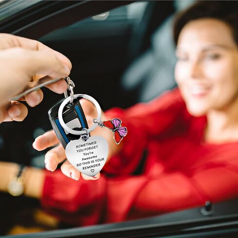 هدايا ملهمة من كوبي للنساء، سلسلة مفاتيح تحفيزية تشجع أحيانًا تنسى أنك رائع in Kuwait