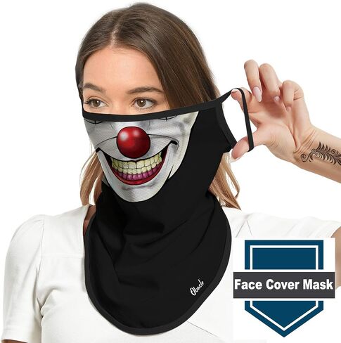قناع وجه برقبة من أوباكل مع حلقات للأذن، قناع وجه باندانا، غطاء وجه للرجال والنساء in Kuwait