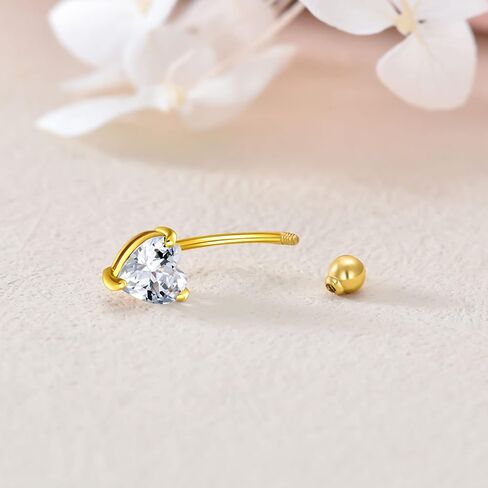 MRENITE الصلبة 14K الذهب البطن زر خواتم للنساء 14G 16G واضح تشيكوسلوفاكيا / أوبال السرة خواتم الذهب استرخى زر البطن ثقب المجوهرات هدية للنساء in Kuwait