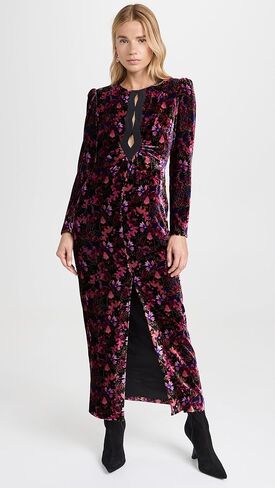 فستان Jinx-C المخملي للنساء من سالوني in Kuwait