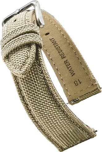 STUNNING SELECTION Alpine CORDURA fabric top and water resistant leather lining watch strap with Quick Release Spring Bars - Black, Olive, Grey, Khakhi, Blue, Red, Orange - 14, 16, 18, 20, 22 mm in Saudi Arabia