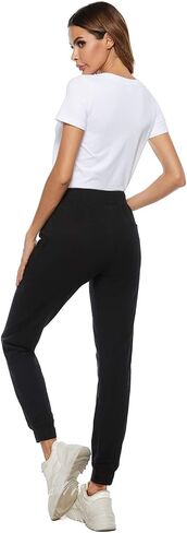 AvaCostume Women's Cotton Stretch Active Jersey Jogger Pants with Pockets in Kuwait