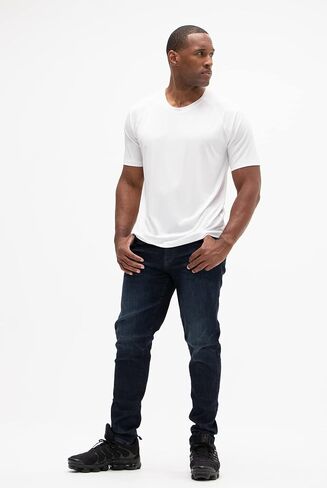DEVOPS Men's 2 or 5 Pack UPF 50+ Sun Protection Moisture Wicking Cool Dri-Fit Short Sleeve Workout T-Shirts in Saudi Arabia