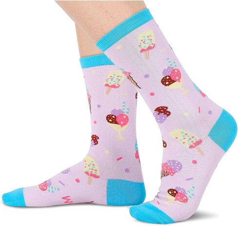 جوارب sockfun المرحة المخللة على شكل دونات الفشار والآيس كريم للنساء والفتيات المراهقات، هدايا مبتكرة على شكل دونات مخلل، إذا كنت تستطيع قراءة هذا in Kuwait