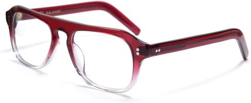 نظارات EAREADA الرجالية الكلاسيكية Aviator Eyeglasses Kingsmen MPO848DTO بإطارات من الأسيتات وعدسات شفافة... in Kuwait