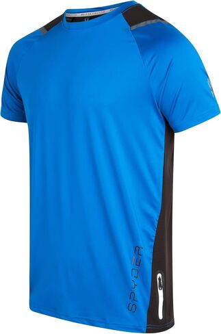 Spyder Men's Athletic T-Shirt - Active Performance Sports Tee - Dry Fit Short Sleeve Shirt (S-XL) in Kuwait