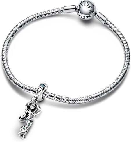 باندورا تعليقة متدلية بتصميم اميرة ياسمين من ديزني علاء الدين 792343C01، مقاس واحد، فضة ستيرلينج، كريستال، مقاس واحد، كريستال, one size, فضة استرلينية, كريستال in Kuwait