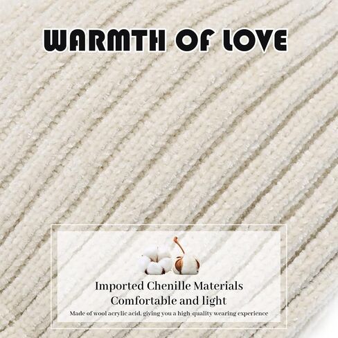Women Beanie Hats Winter Gloves, Soft Knit Warm Hat and Gloves Sets, Lady Earmuffs Cap,Beanie Hats for Women Young Girls in Saudi Arabia