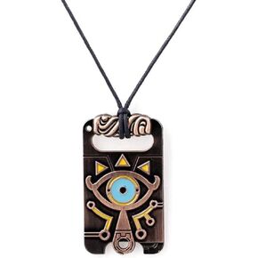MEETCUTE Vintage Unisex Necklace,The Legend of Zelda Breath of The Wild Sheikah Eye Dog Tag Necklace Cosplay in Saudi Arabia