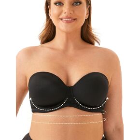 Amafuur Women's Beauty Back Strapless Bra Multiway Smoothing Padded Underwire Plus Size Bras