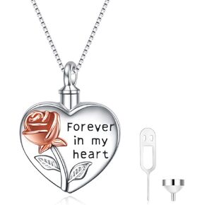 YFN Sterling Silver Sunflower Urn Necklaces for Ashes for Women Men, Abalone Cremation Jewelry for Ashes Memory Necklace Gift, Easter Keepsake for Women in Kuwait