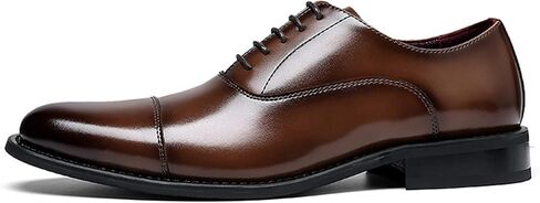 Men’s Classic Oxford Modern Lace Up Genuine Leather Lined Dress Shoes,Business Casual Shoes in Saudi Arabia