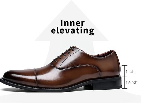 Men’s Classic Oxford Modern Lace Up Genuine Leather Lined Dress Shoes,Business Casual Shoes in Saudi Arabia