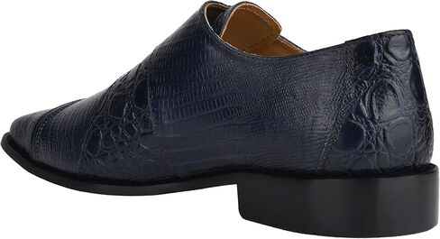 LIBERTYZENO Mens Animal Print Genuine Leather Wingtip Monkstrap Dress Shoes in Kuwait