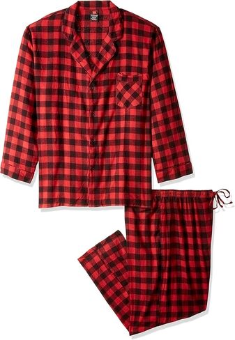 Hanes Men's Long Sleeve Flannel Pajamas in Saudi Arabia