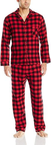 Hanes Men's Long Sleeve Flannel Pajamas in Saudi Arabia