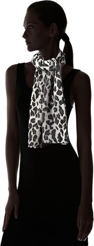 مجموعة مكونة من قطعتين من وشاح وقفاز مطبوع عليه جلد الفهد من La Fiorentina in Kuwait