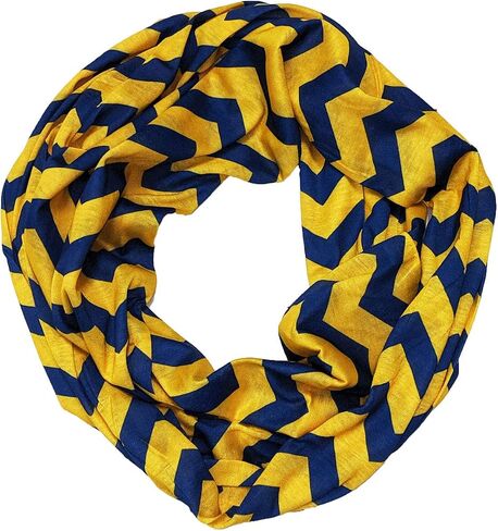 Blue & Gold Chevron Infinity Scarf in Saudi Arabia