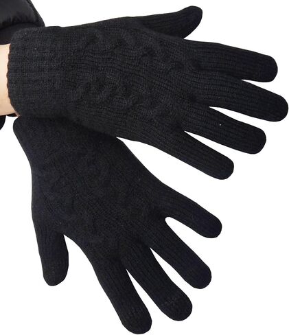 Women 4 in 1 Winter Warm Outdoor Set, with Knitted Beanie Hat Scarf Cold Weather Touchscreen Gloves W-M-M6 in Saudi Arabia