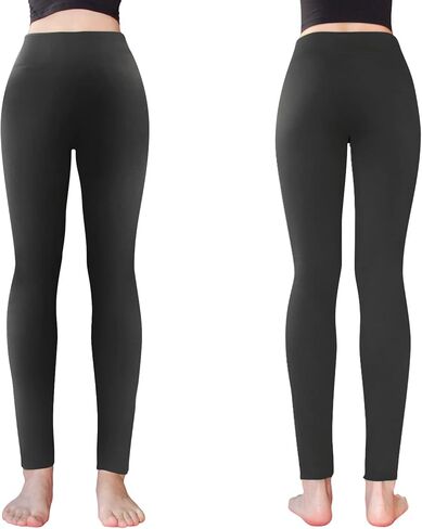 Evelyne 5 قطع من السراويل الضيقة المرنة المبطنة بالصوف للنساء تناسب S M L (4-12) - ملابس كاجوال دافئة سراويل اليوغا للتمرين in Kuwait