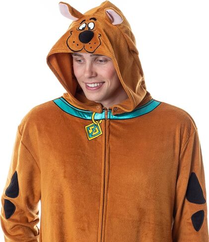 INTIMO Scooby-Doo Mens' Hooded Costume Sleep Pajama Union Suit Outfit in Saudi Arabia