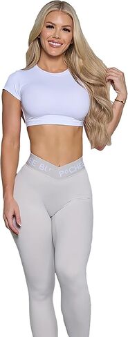 PcheeBum Workout Scrunch Butt Leggings for Women - Pchee Pro V Waist, Squat Proof, Seamless Lifting Compression, Yoga Pants in Kuwait