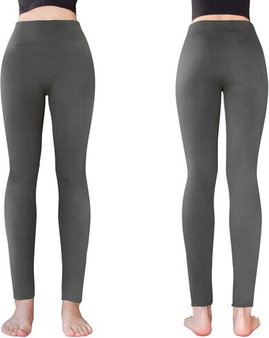 Evelyne 5 قطع من السراويل الضيقة المرنة المبطنة بالصوف للنساء تناسب S M L (4-12) - ملابس كاجوال دافئة سراويل اليوغا للتمرين in Kuwait