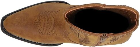 ROPER Womens Shay Round Toe Casual Boots Ankle Low Heel 1-2" - Brown in Saudi Arabia
