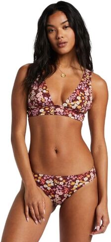 Billabong Women's Standard Field of Dreams Remi Plunge Bikini Top, Multi in Saudi Arabia