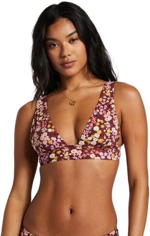 Billabong Women's Standard Field of Dreams Remi Plunge Bikini Top, Multi in Saudi Arabia