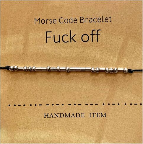 Honaer Morse Code Bracelets Jewelry Gifts for Women Friend in Saudi Arabia