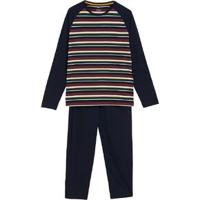 Marks & Spencer Men's Long Sleeve Stripe Pajama Set in Saudi Arabia