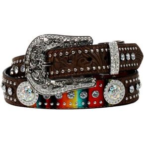 Nocona Ladies Studs Concho Floral Belt in Kuwait
