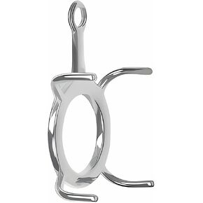 Bail for Irregular Small Gemstones Sterling Silver 8mm (Qty=1)