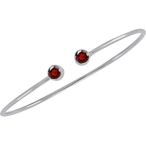 TISHAVI Sterling Silver Bangles for Women 925, Sterling Silver Bangle Bracelets for Women, Stone Bangle Bracelets for Women