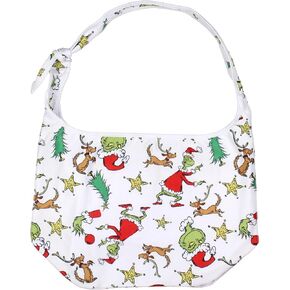 Dr. Seuss The Grinch Allover Festive Max And Grinch Shoulder Crossbody Hobo Bag Adjustable Strap in Saudi Arabia